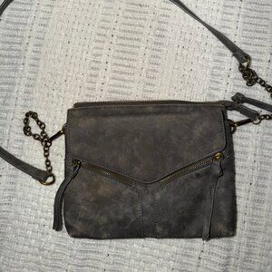 Altar'd State | Faux Leather Crossbody in Marbled Grey